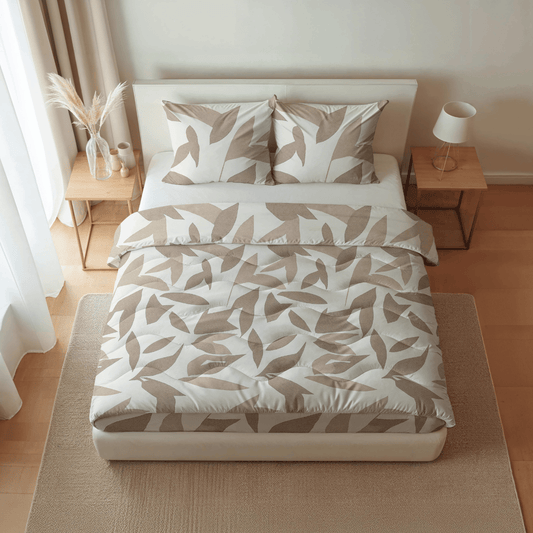 Zelesta Pure Design Baumwollbettdecke - Beige Autumn