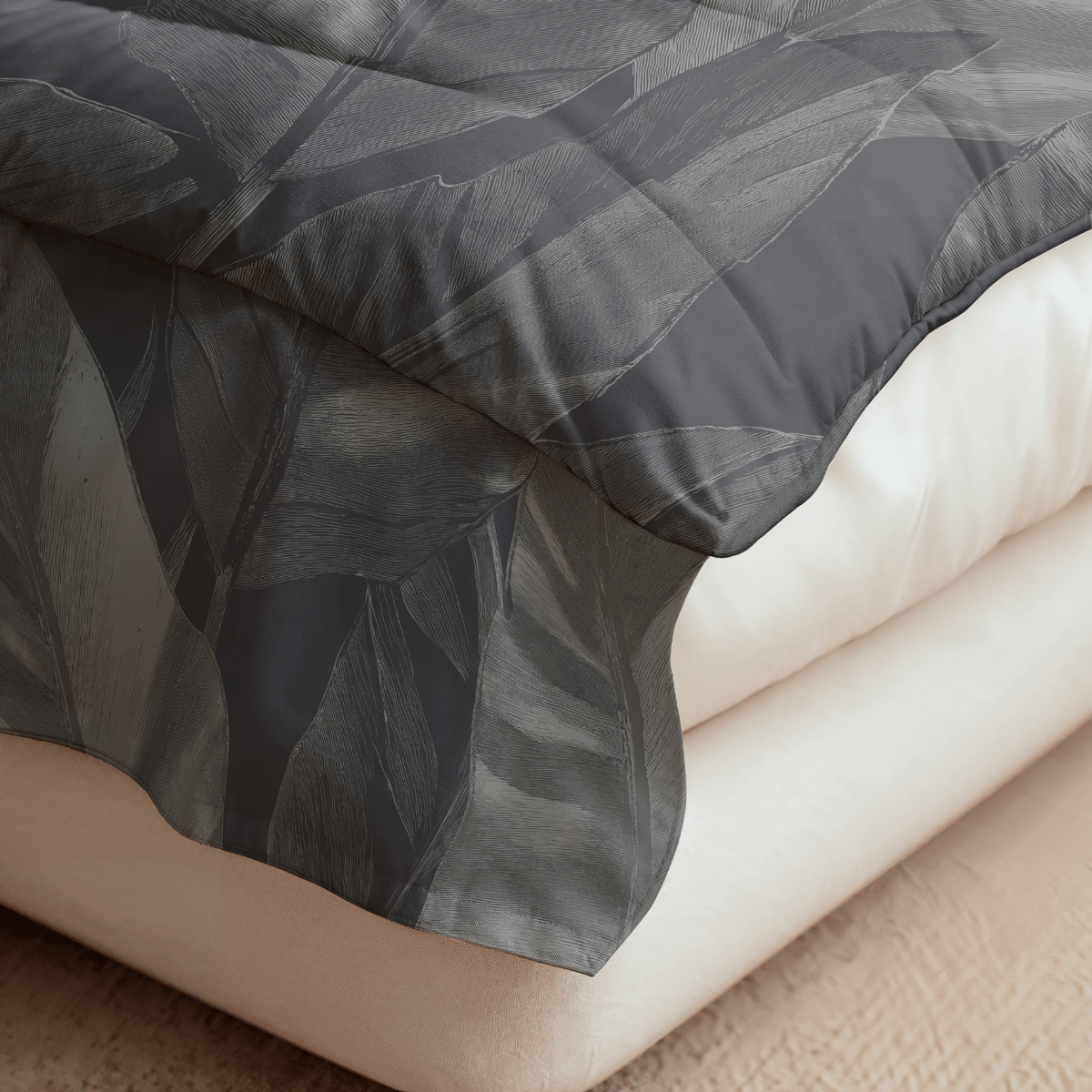 Zelesta Pure Design Baumwollbettdecke - Black Swan