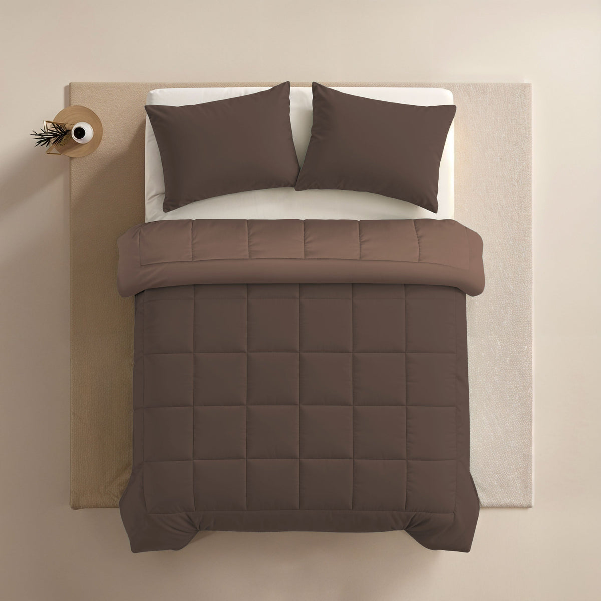 Zelesta Comfort Duo Kissenbezug – Schokoladenbraun