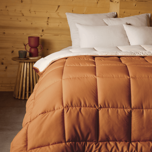 Zelesta Everyday Duo Bettdecke - Bronze Braun & Leinen