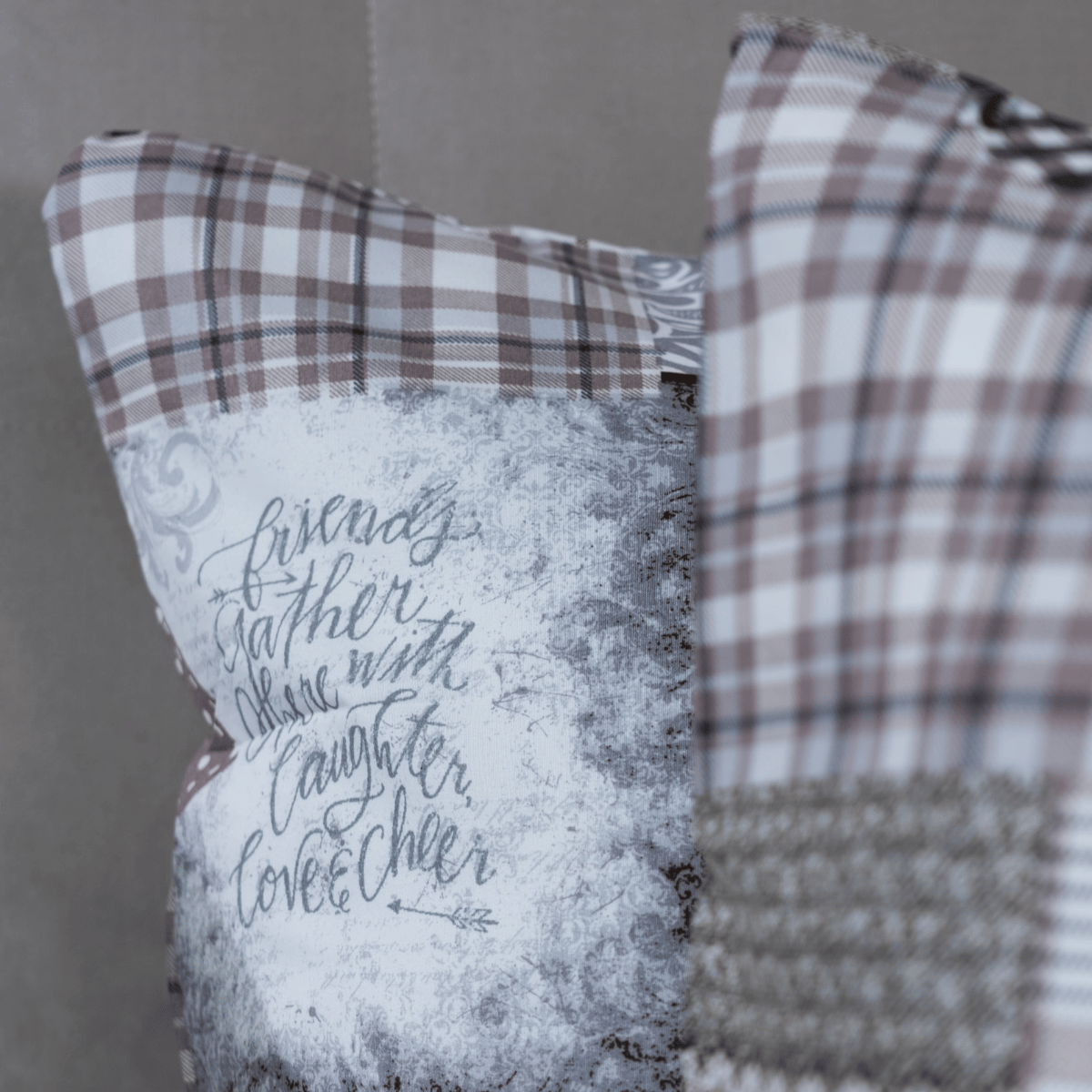 Zelesta Comfort Design Kissenbezug-Set von 2 - Patchwork Hearts