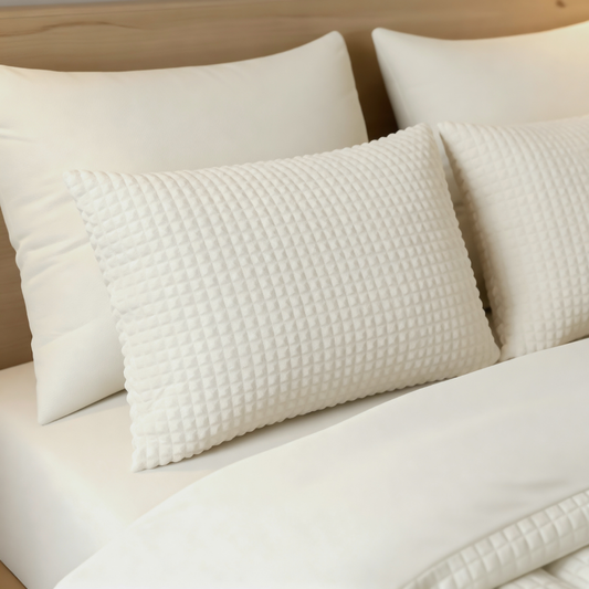 Zelesta Special Teddy Kissenbezug-Set, 2 Stück – Creme