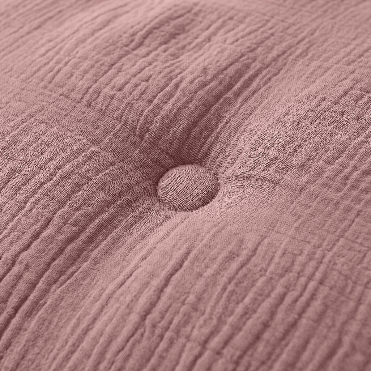 Zelesta Deluxe Baumwoll-Musselin-Bettdecke – Staubiges Rosa