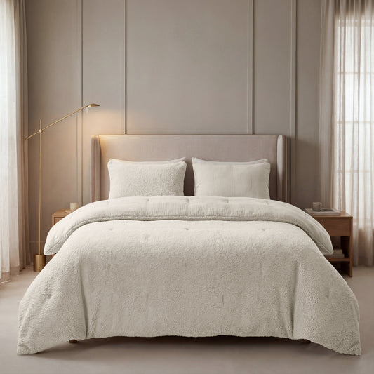 Zelesta Special Teddy Baumwoll-Musselin-Bettdecke – Beige