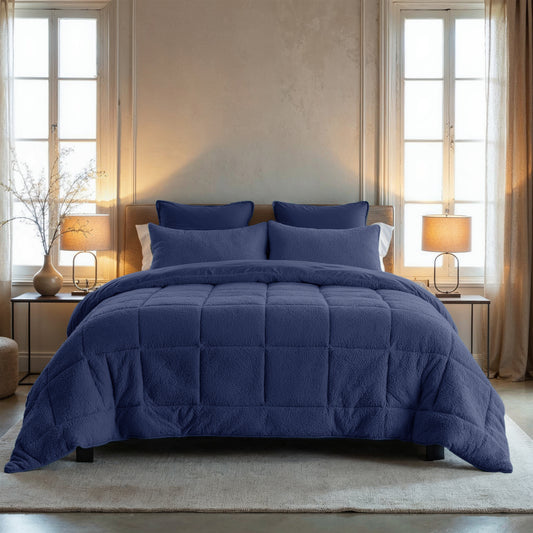 Zelesta Special Teddy Bettdecke - Marineblau