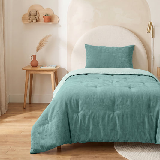 Zelesta Special Kids Chenille Bettdecke – Seegrün