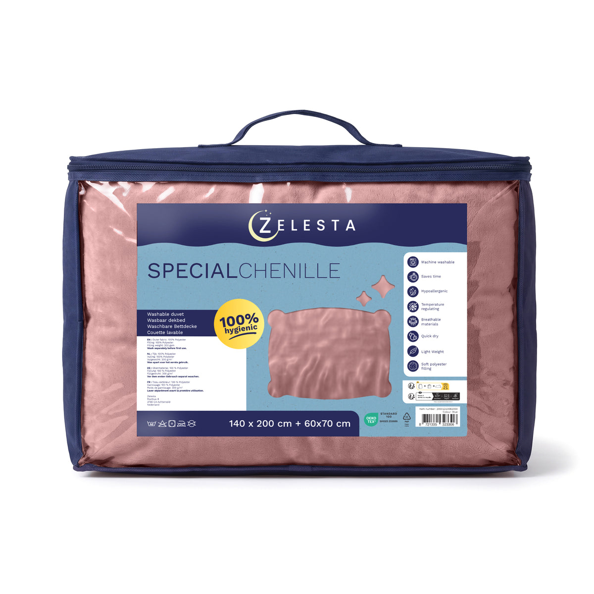 Zelesta Special Kids Chenille Bettdecke – Zartes Rot