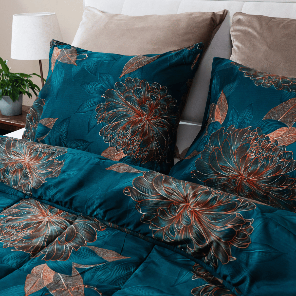 Zelesta Comfort Design Kissenbezug-Set von 2 - Royal Flowers