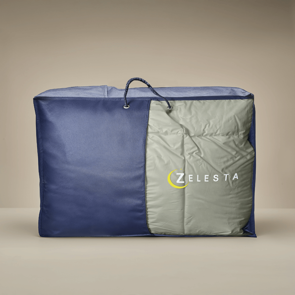 Zelesta Deluxe Duo Bettdecke aus Percale-Baumwolle – Olivgrün & Minze