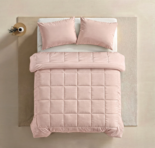 Zelesta Pure Uni Kissenbezüge Baumwolle Set von 2 - Rosa