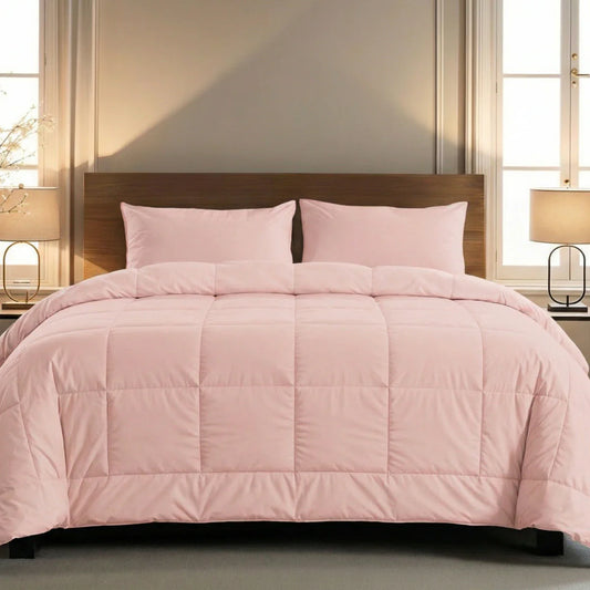 Zelesta Pure Uni Baumwollbettdecke - Sanftes Rosa