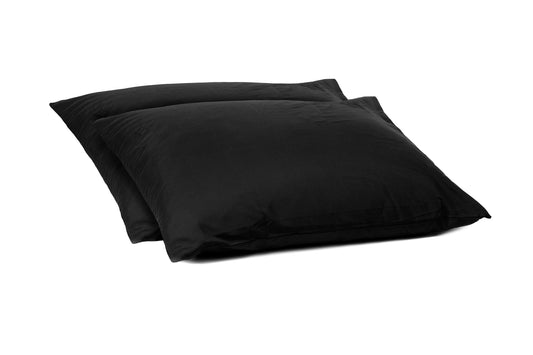 Zelesta Comfort Uni Kissenbezug-Set von 2 - Schwarz