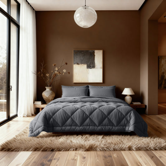 Zelesta Comfort Uni Diamond Duvet - Anthracite
