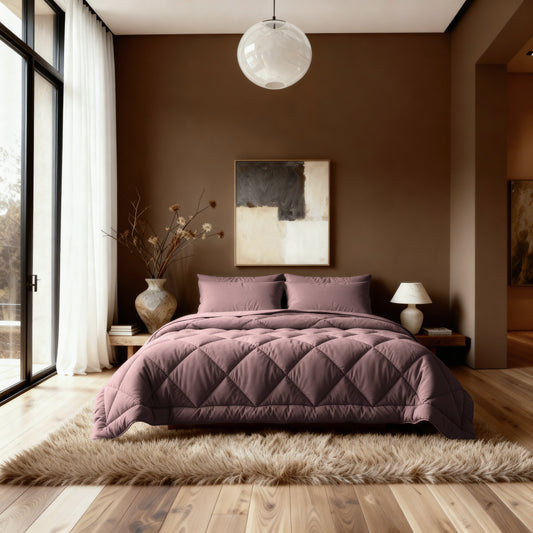 Zelesta Comfort Uni Diamond Bettdecke - Bordeaux