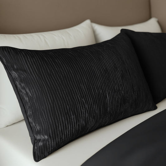 Zelesta Special Velvet Chic Kissenbezug-Set, 2 Stück – Schwarz