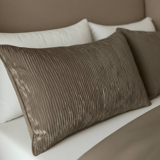 Zelesta Special Velvet Chic Kissenbezug-Set, 2 Stück – Taupe