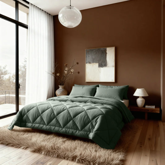 Zelesta Comfort Uni Diamond Bettdecke - Grün