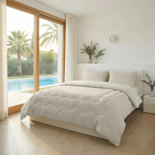 Zelesta Special Cooling Serene Summer Bettdecke – Cremeweiß