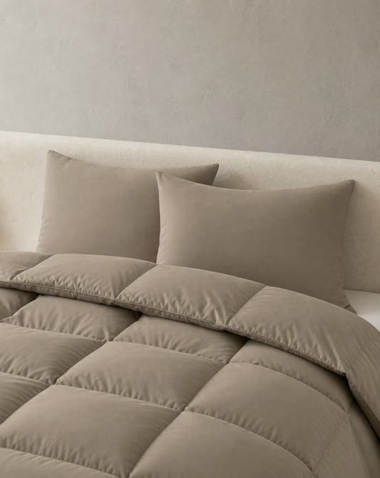 Zelesta Comfort Uni Kissenbezug-Set von 2 - Natural Taupe