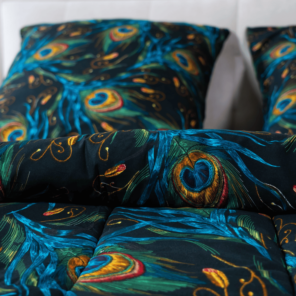 Zelesta Comfort Design Sommerbettdecke - Peacock Feathers
