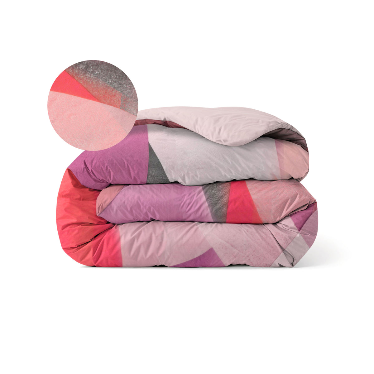 Zelesta Comfort Design Nahtlose Bettdecke - Colour Block Pink
