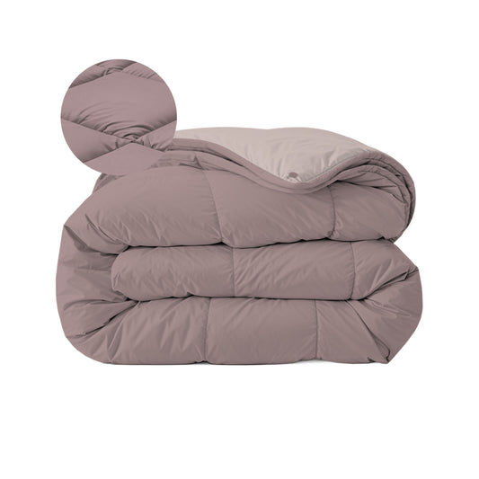 Zelesta Comfort Duo 4-Jahreszeiten Bettdecke - Rosa & Hellrosa
