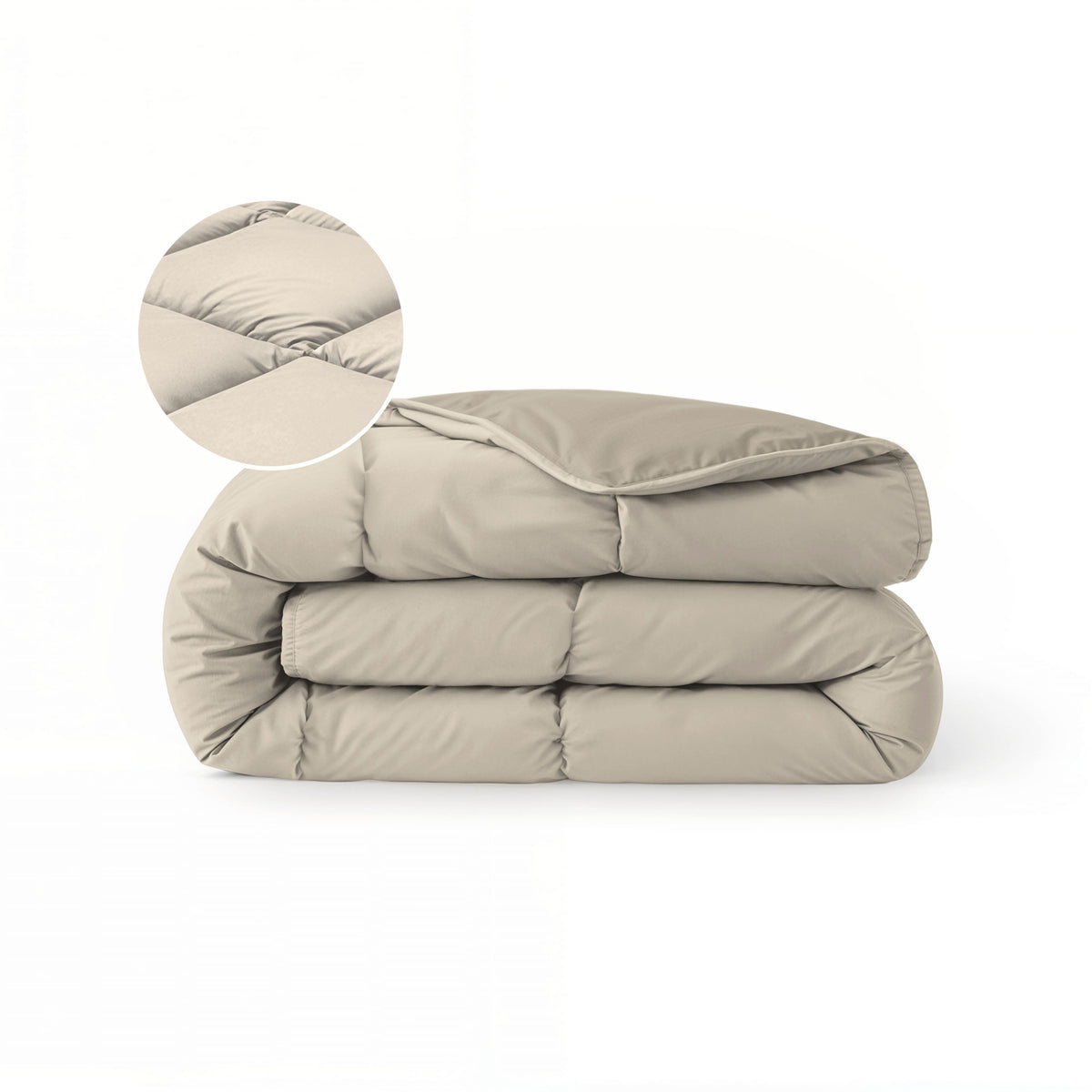 Zelesta Comfort Duo Sommerbettdecke – Taupe & Champagner