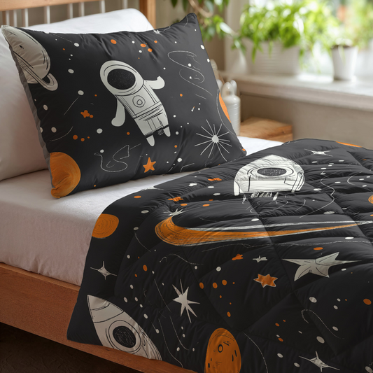 Zelesta Pure Kinder-Baumwollbettdecke - Astronaut