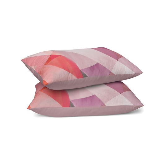 Zelesta Comfort Design Nahtloser Kissenbezug 2er-Set - Colour Block Pink