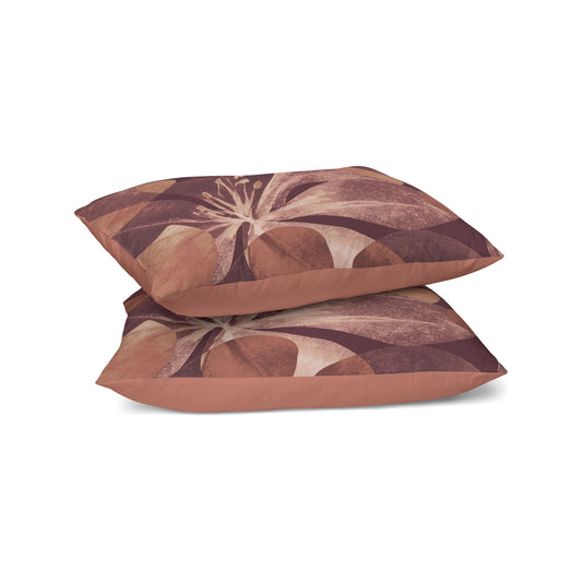 Zelesta Comfort Design Nahtloser Kissenbezug 2er-Set - Oversized Flower Blush Red
