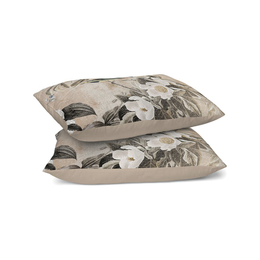 Zelesta Comfort Design Nahtloser Kissenbezug 2er-Set - Vintage Birds Sand