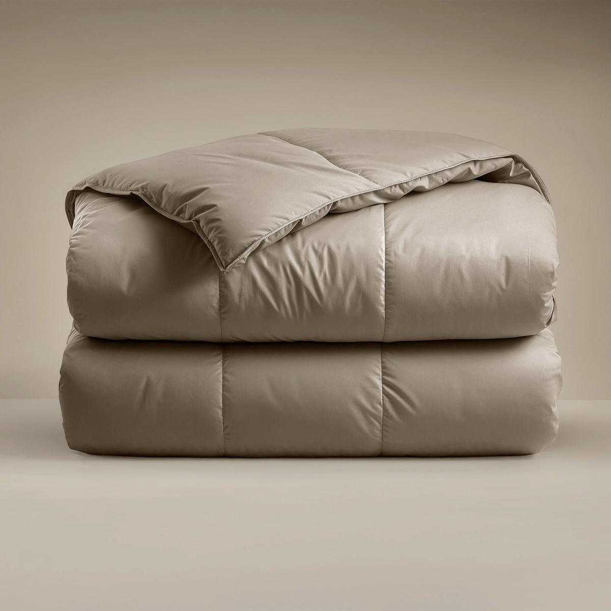 Zelesta Deluxe Uni Satin Baumwollbettdecke – Walnussbraun