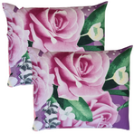 Zelesta Comfort Design Kissenbezug-Set von 2 - Purple Roses
