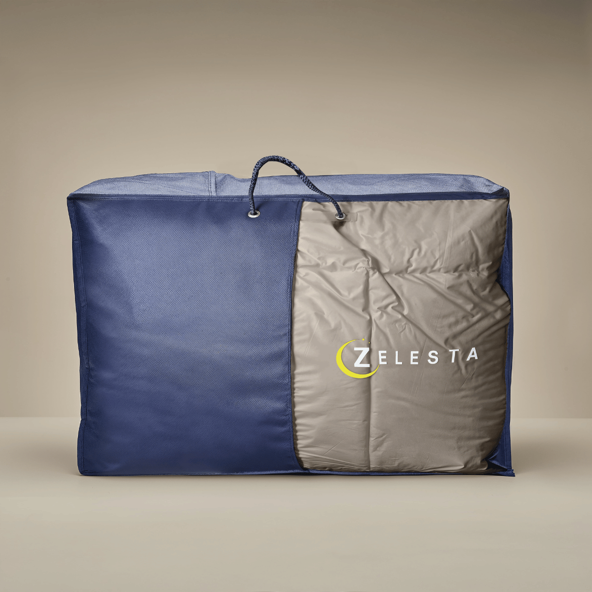 Zelesta Deluxe Uni Satin Baumwollbettdecke – Walnussbraun