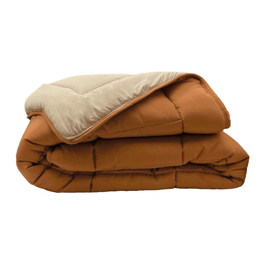 Zelesta Everyday Duo Bettdecke - Bronze Braun & Leinen