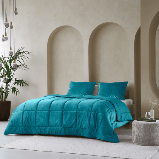 Zelesta Special Velvet Bettdecke - Petrol
