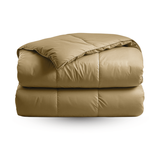 Zelesta Deluxe Uni Satin Baumwollbettdecke – Ocker Gelb