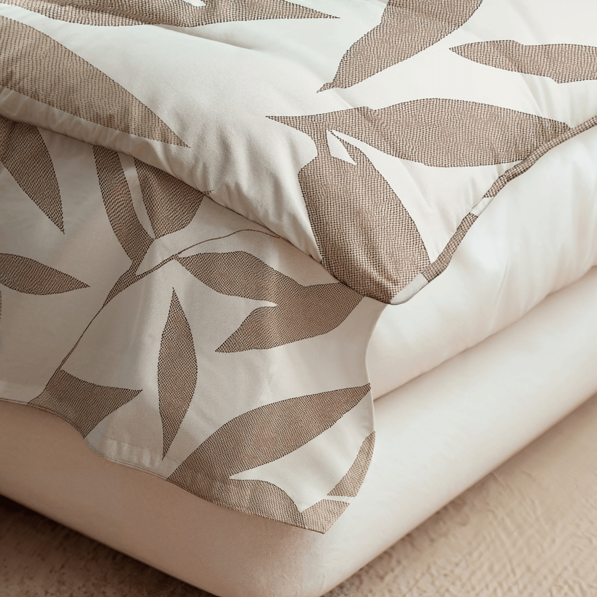 Zelesta Pure Design Baumwollbettdecke - Beige Autumn