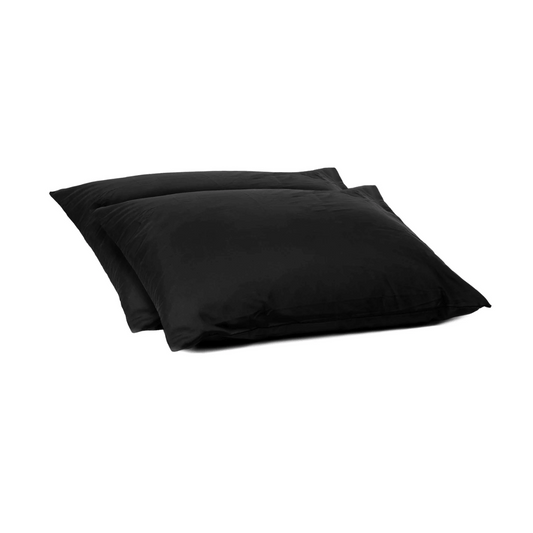 Zelesta Comfort Uni Kissenbezug-Set von 2 - Schwarz