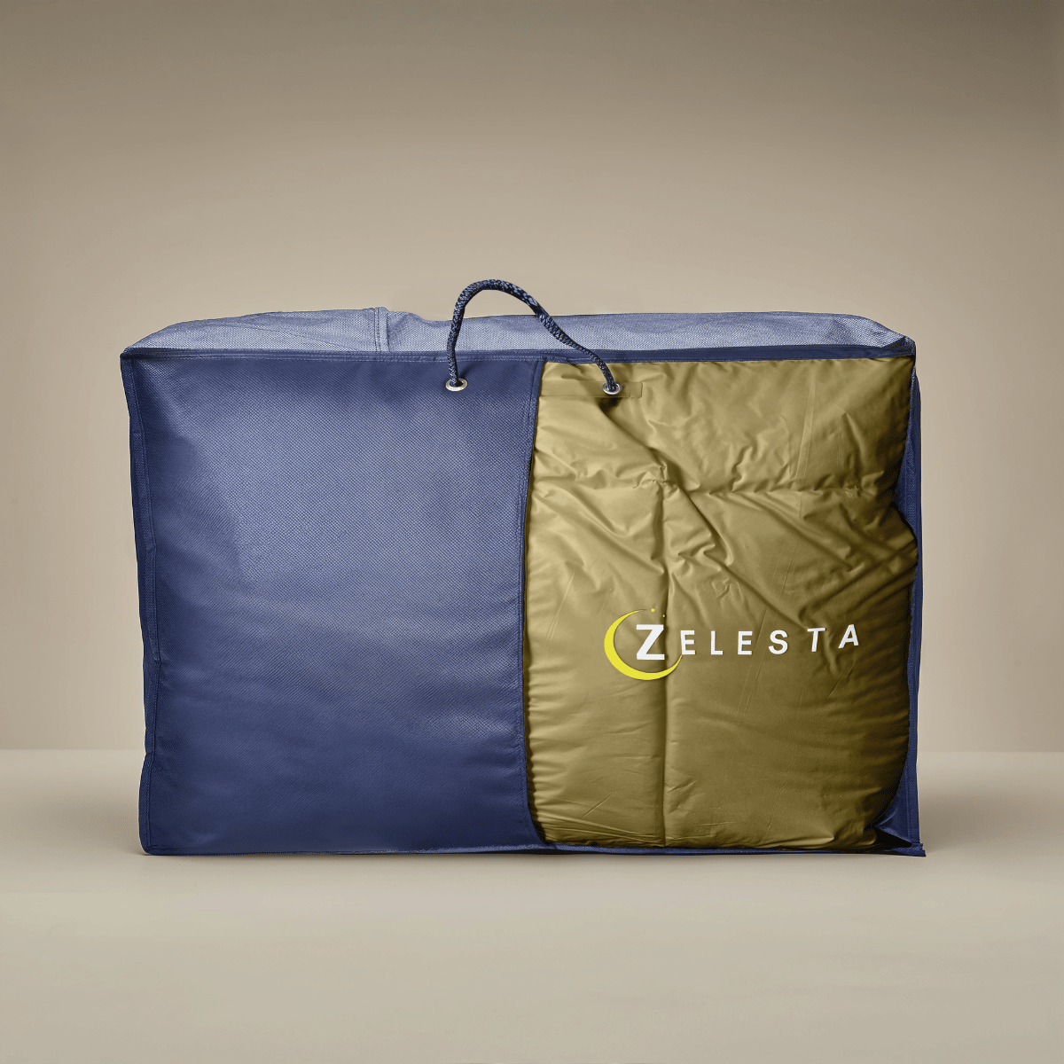 Zelesta Deluxe Uni Satin Baumwollbettdecke – Ocker Gelb