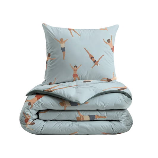 Zelesta Pure Kinder-Baumwollbettdecke – Schwimmer