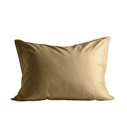 Zelesta Deluxe Uni Satin Baumwolle Kissenbezug-Set von 2 - Ockergelb