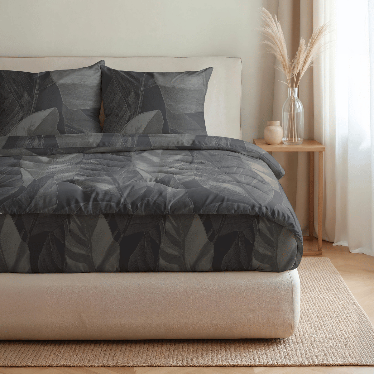 Zelesta Pure Design Baumwollbettdecke - Black Swan