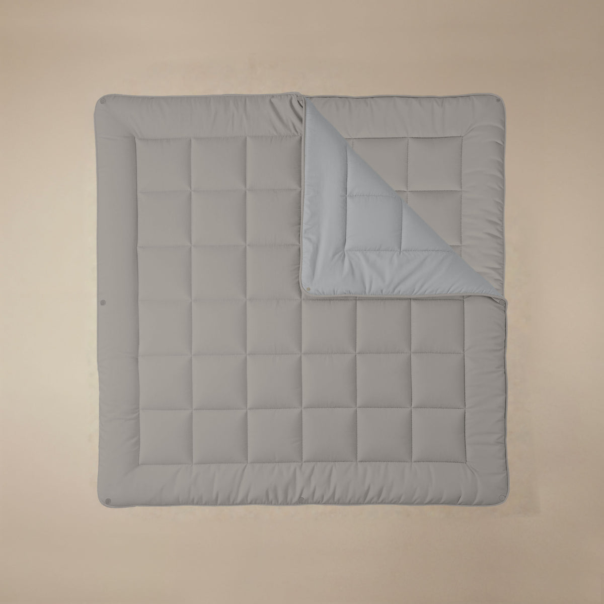 Zelesta Comfort Duo 4-Jahreszeiten Bettdecke - Grau & Sanftes Grau