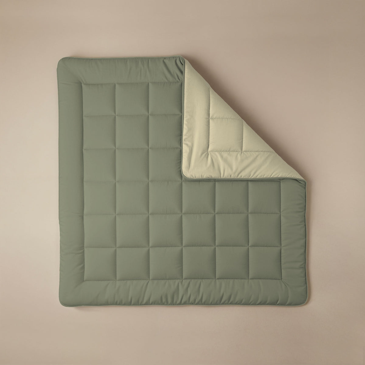 Zelesta Comfort Duo Bettdecke - Olivgrün & Creme