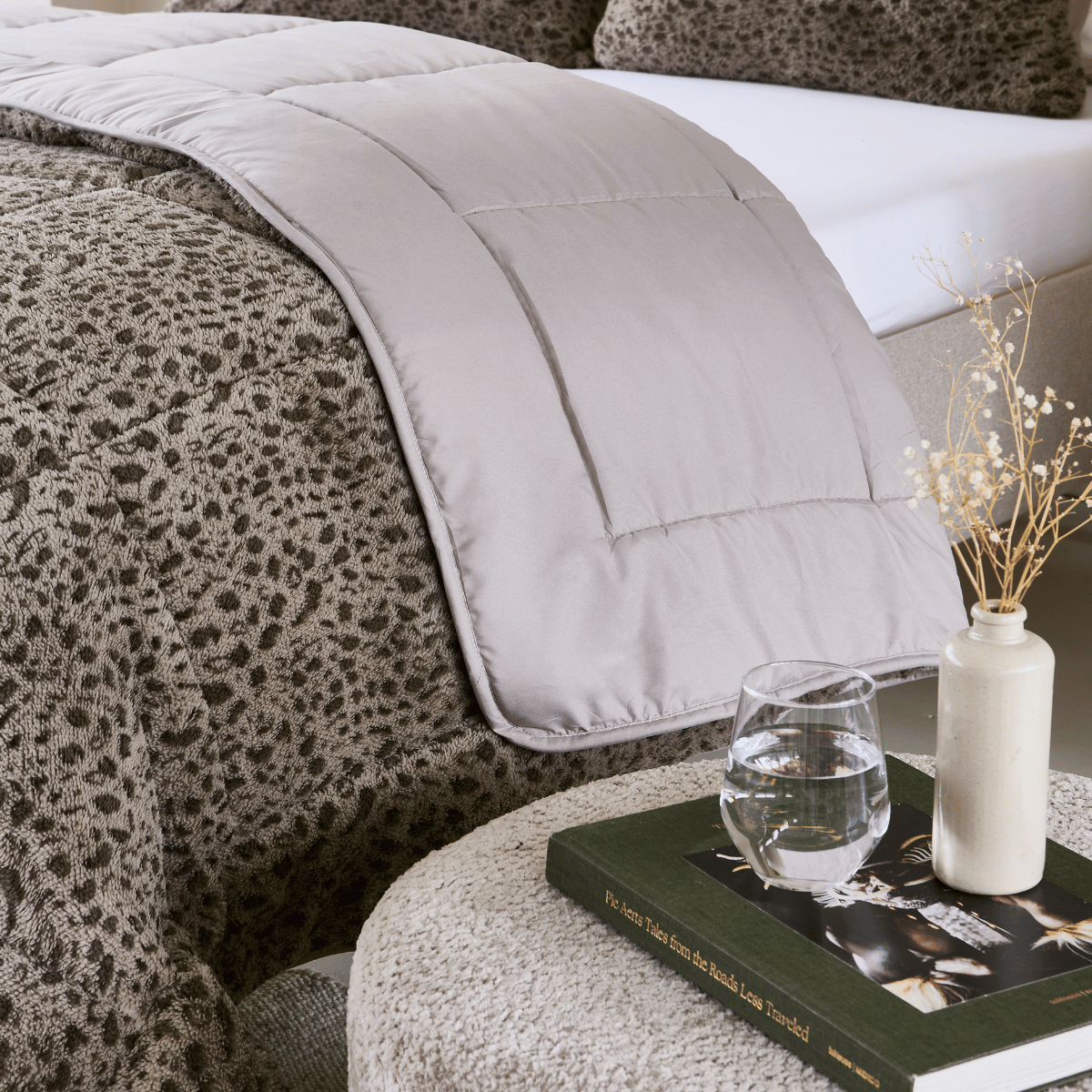 Zelesta Special Teddy Panther Bettdecke – Taupe