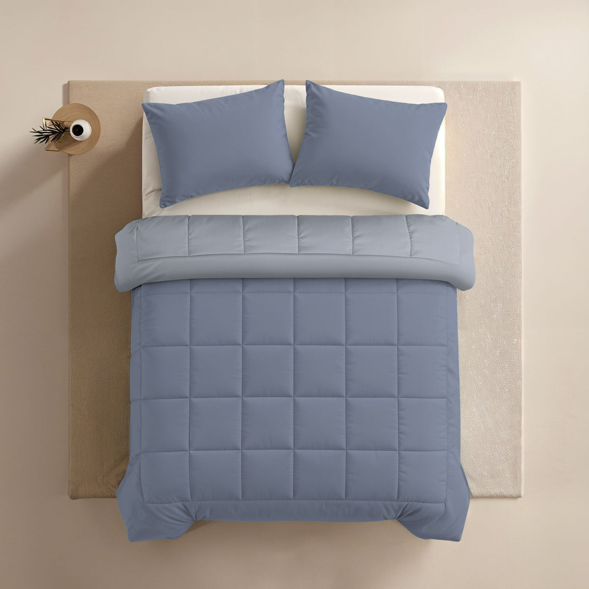 Zelesta Comfort Duo Duvet - Ice Blue & Soft Blue