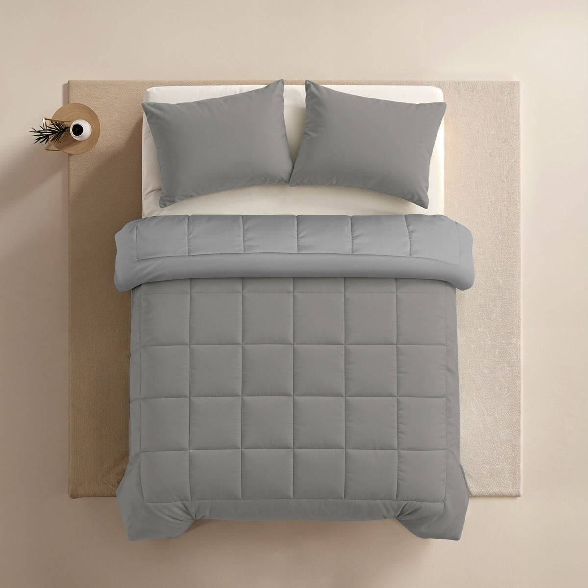 Zelesta Comfort Duo Bettdecke – Grau & Sanftes Grau