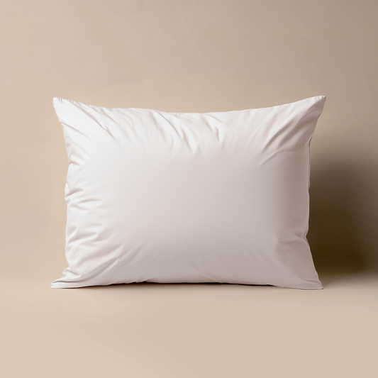Zelesta Deluxe Perkal-Baumwoll-Kissenbezug-Set, 2 Stück – Creme