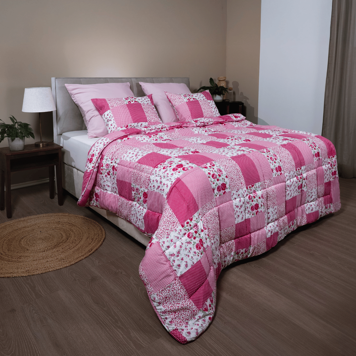 Zelesta Comfort Design Sommerbettdecke - Patchwork Pink